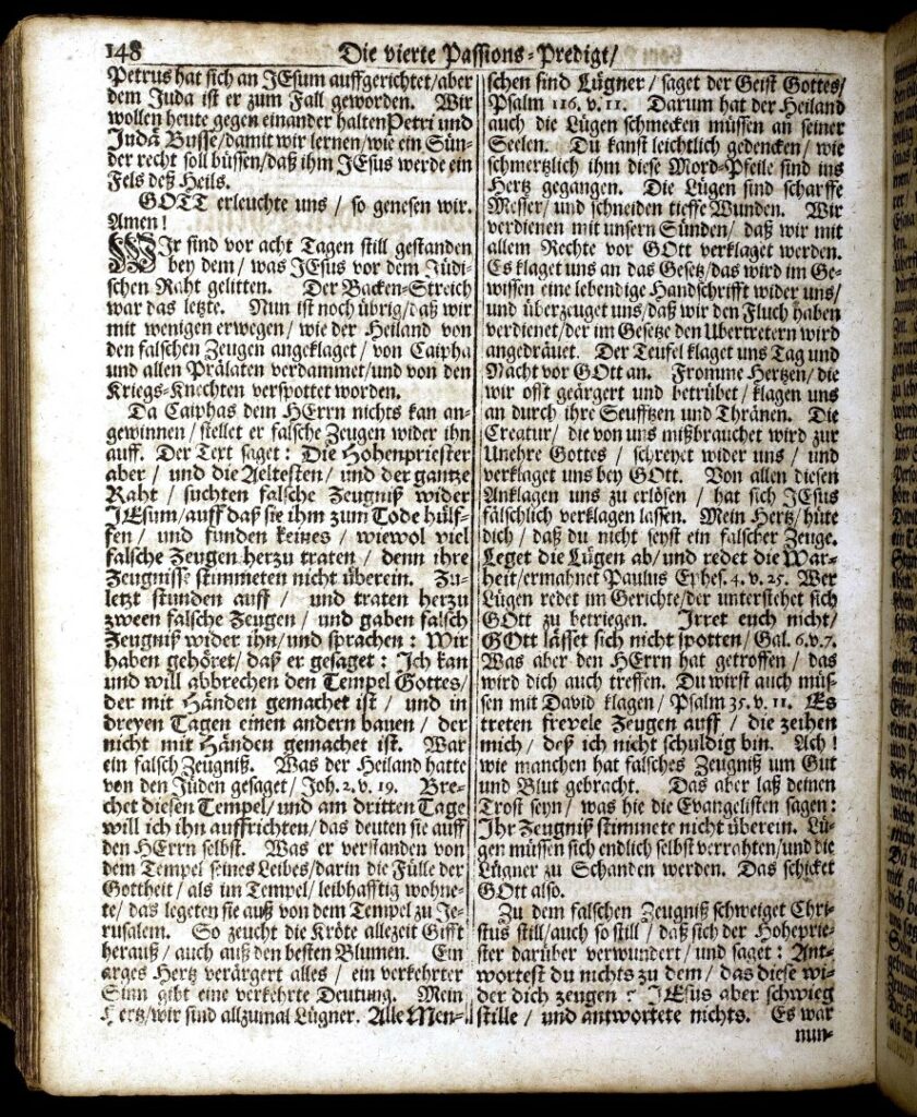 Müller, Hertzens-Spiegel 1732, fourth Passion sermon, page 2