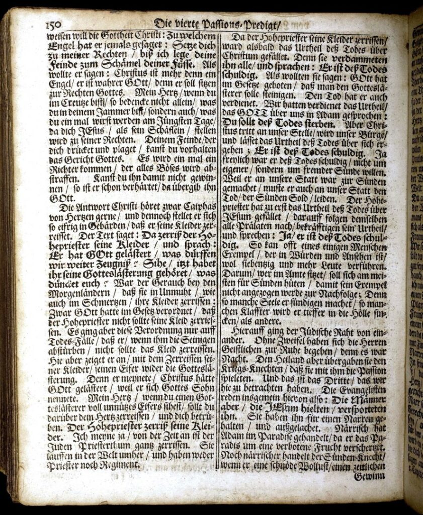 Müller, Hertzens-Spiegel 1732, fourth Passion sermon, page 4
