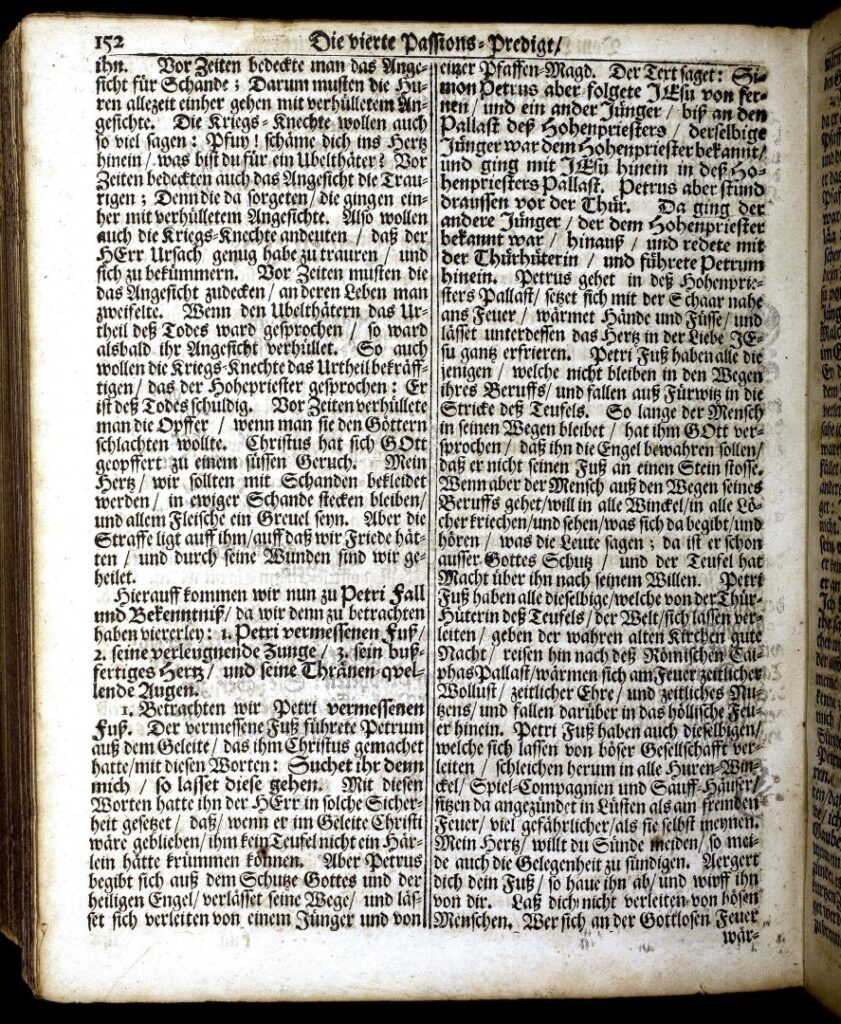 Müller, Hertzens-Spiegel 1732, fourth Passion sermon, page 6